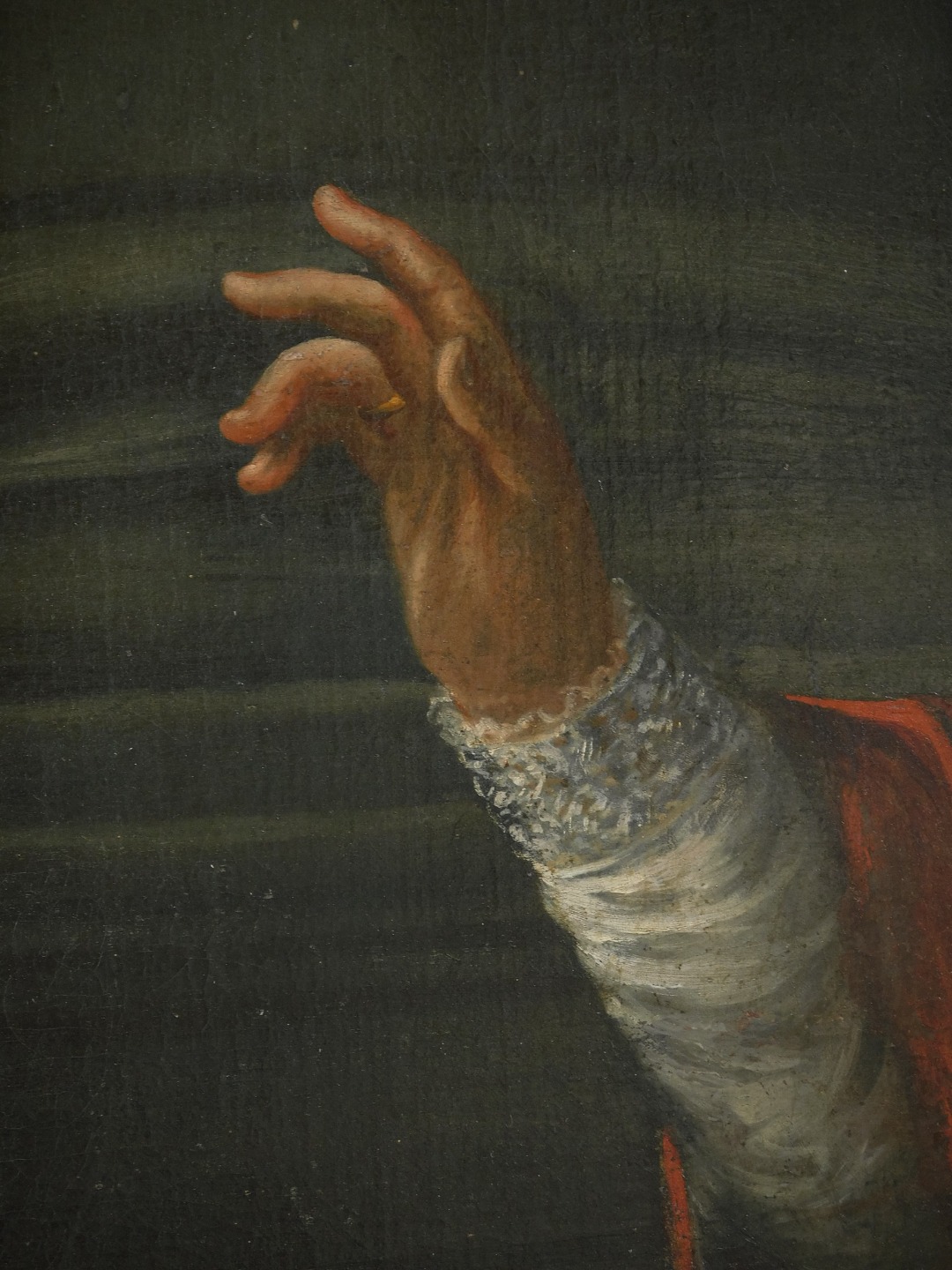 Grande Olio su Tela Papa e Cardinale - immagine 8