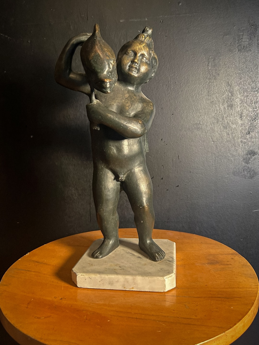 Scultura Pescatore Bronzo - immagine 2
