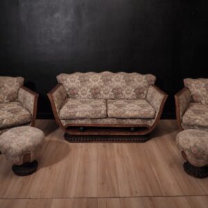 Elegante Salotto Italiano Art Déco
