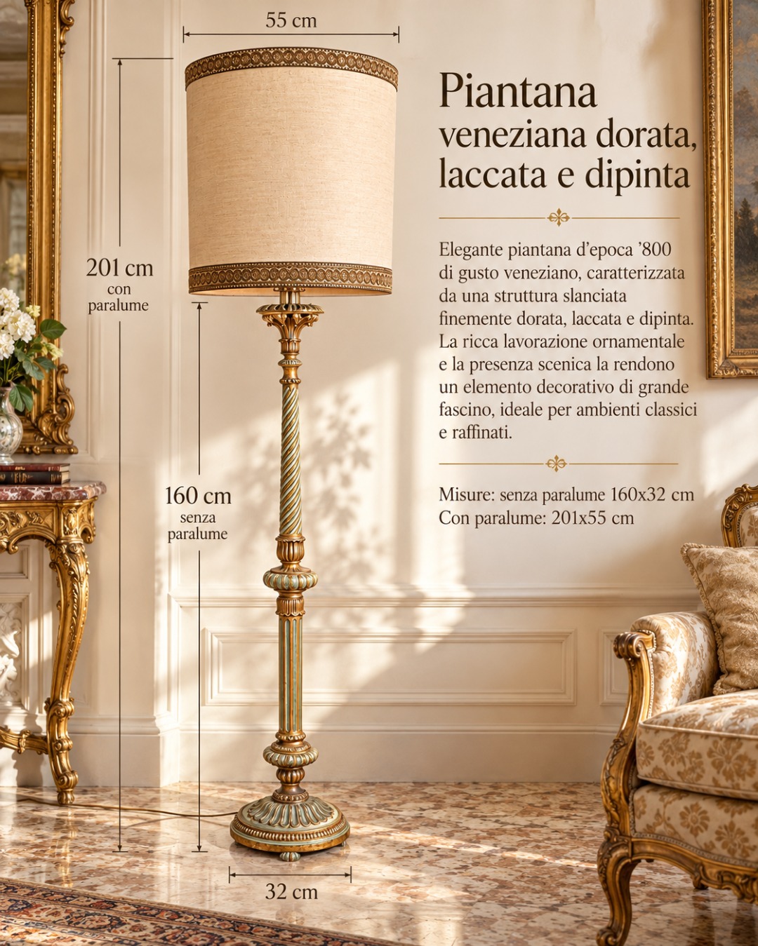 Piantana Veneziana Antica - immagine 3