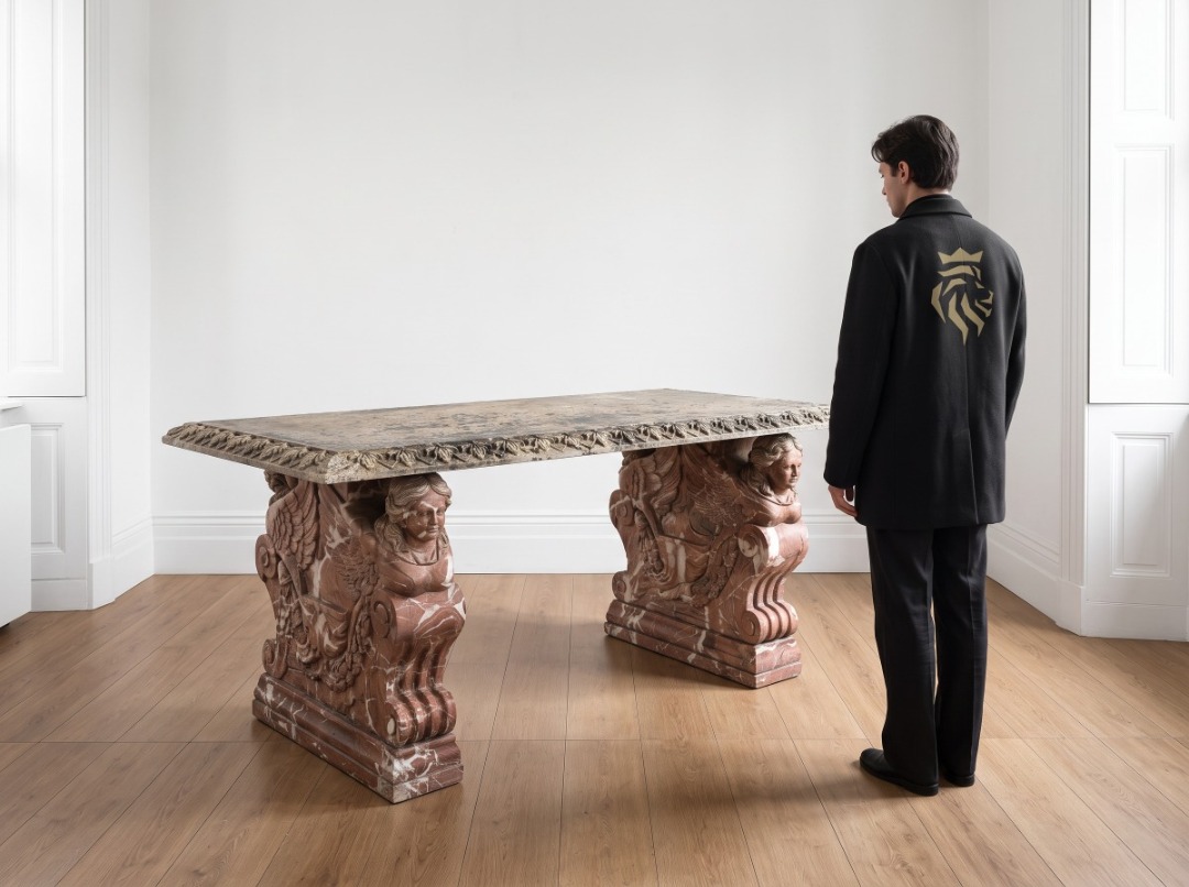 Tavolo Neoclassico in Marmo - immagine 3